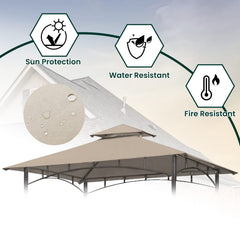 OLILAWN corner pocket installation demonstrating easy slip-on fit