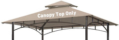 OLILAWN front view canopy khaki showing full coverage and refreshed look
