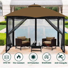 OLILAWN included hooks and C-rings hardware for quick installation benefit