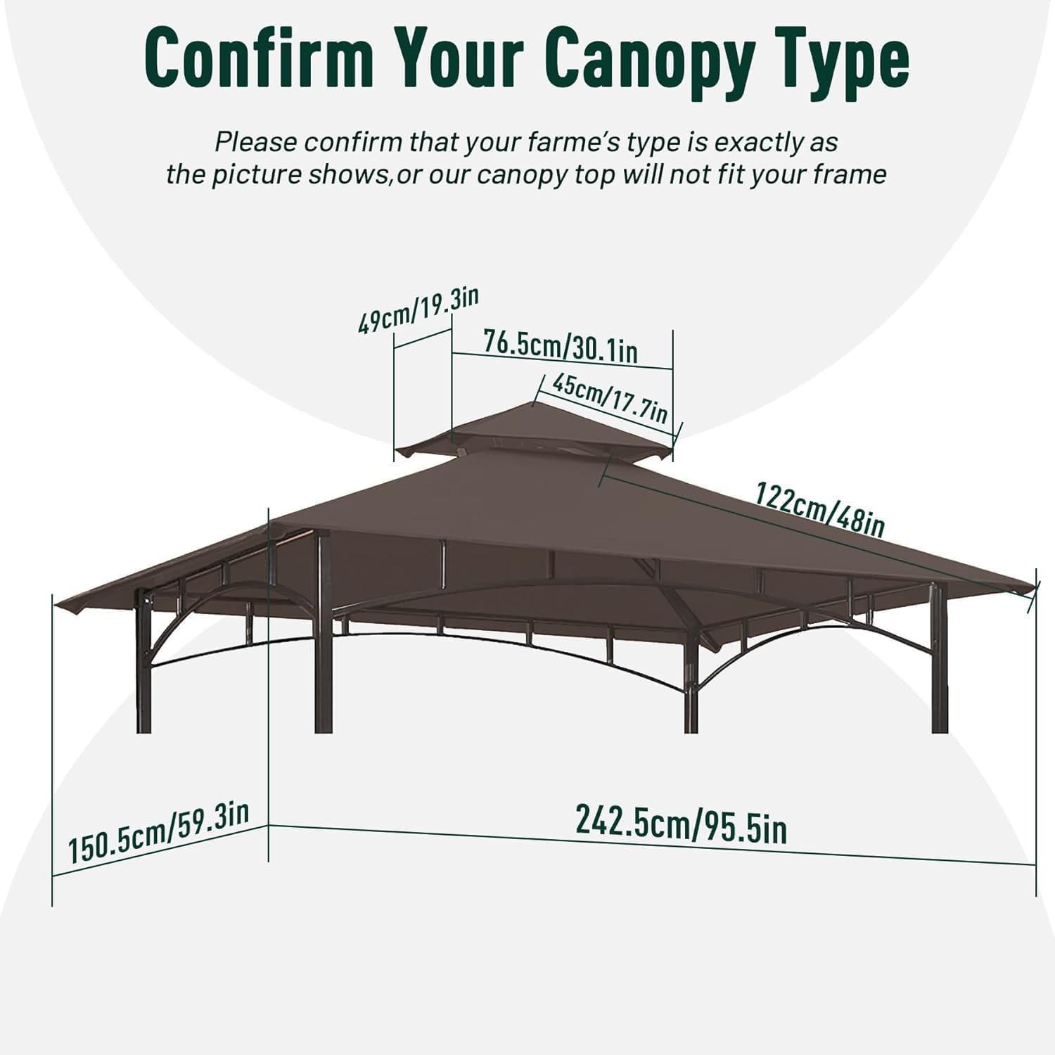 OLILAWN canopy installed over grill gazebo showing shaded grilling area benefit