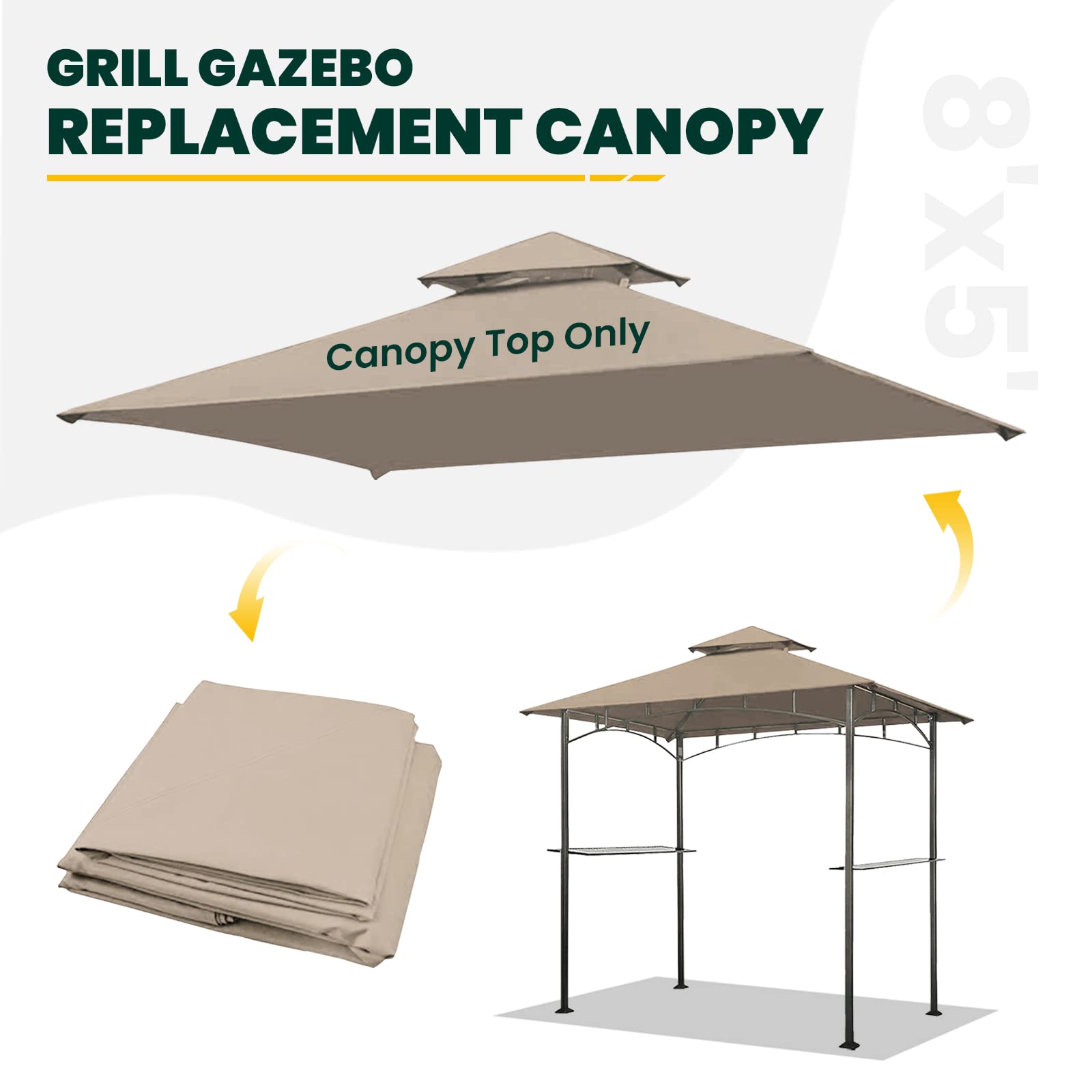 OLILAWN side view canopy in use over barbecue offering shade and shelter