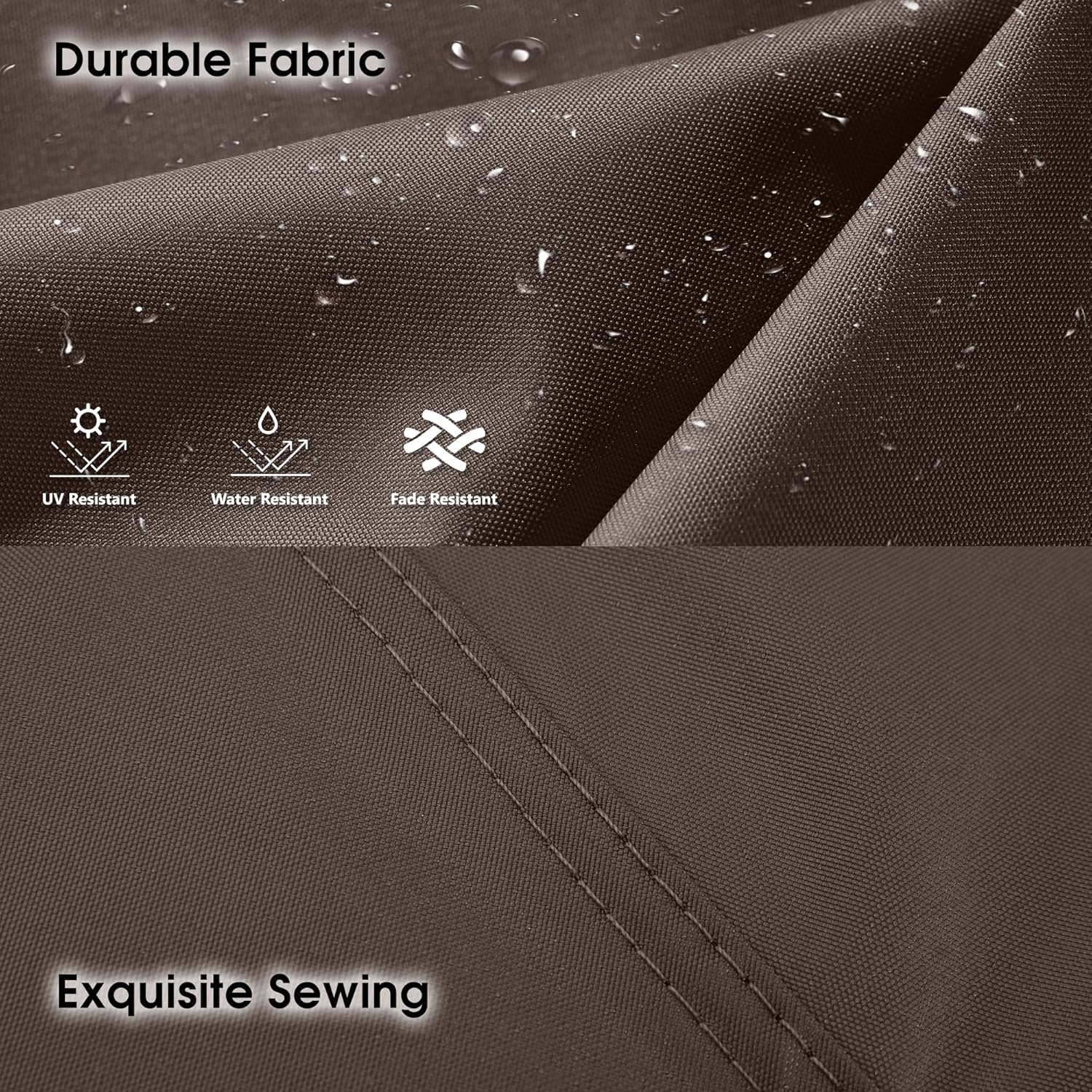 OLILAWN fabric detail highlighting waterproof PU coating for weather protection