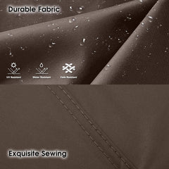 OLILAWN fabric detail highlighting waterproof PU coating for weather protection