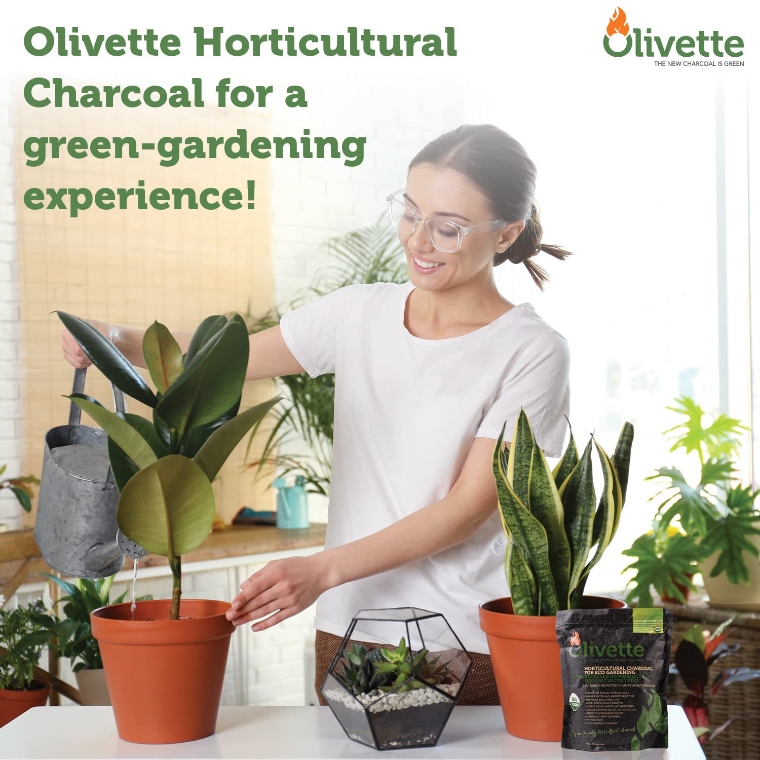 Olivette product label with USDA Organic badge showing sustainable certification