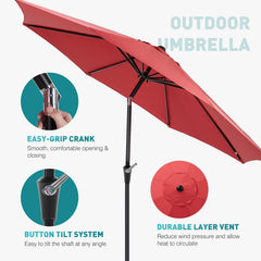OLIXIS closeup of 8-rib frame highlighting durable wind resistance