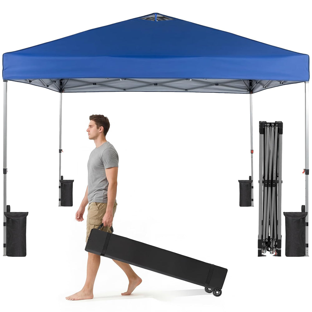 OLIXIS canopy front view packaged showing quick transport benefit