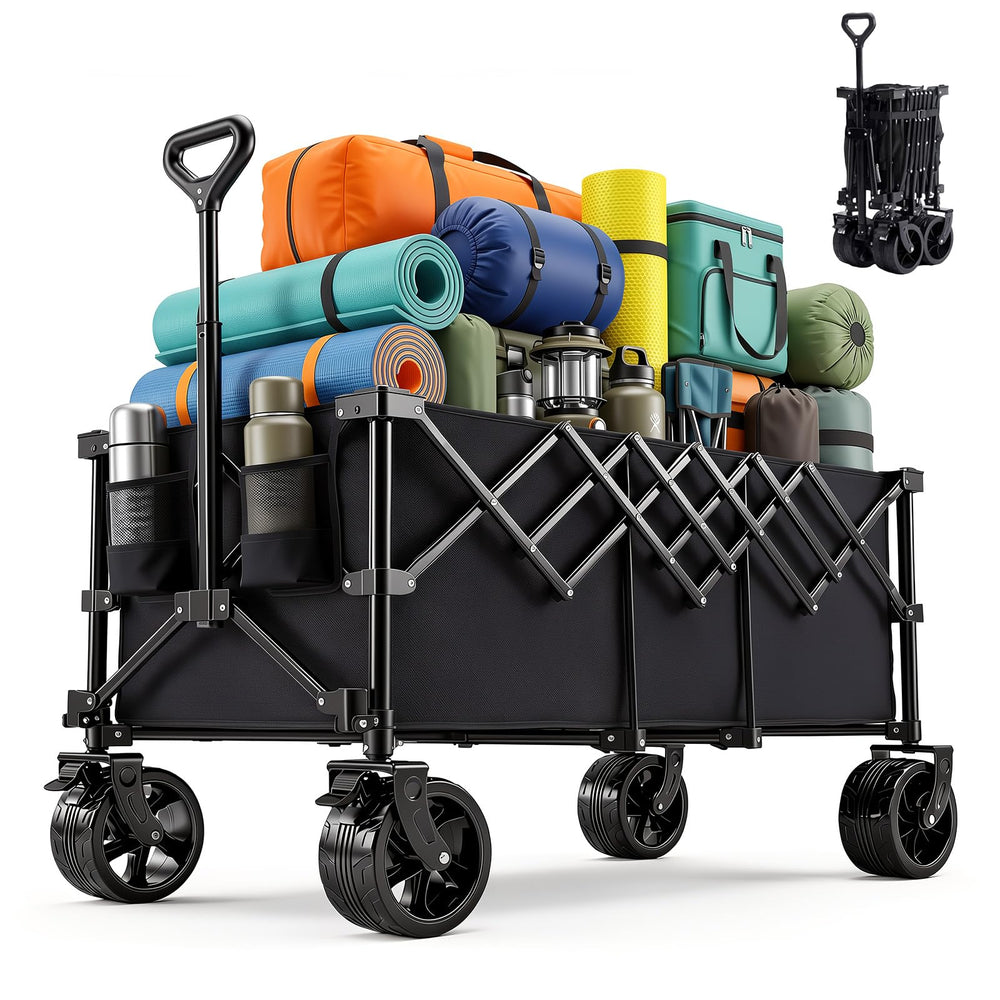 OLIXIS front view of wagon showing sturdy frame and large capacity benefit