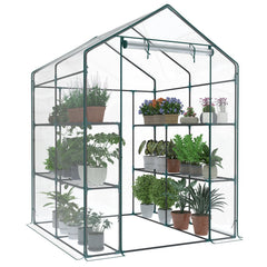 OLIXIS greenhouse front view showing full structure and protected plants benefit