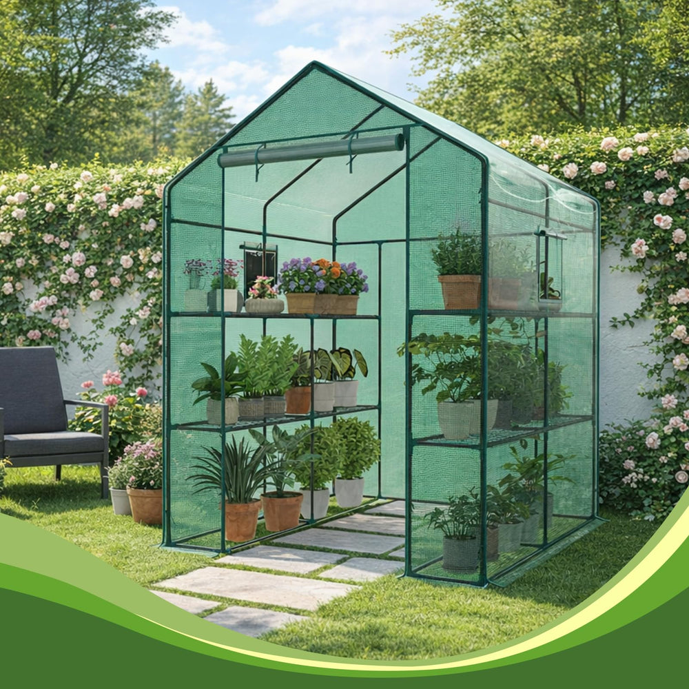 OLIXIS greenhouse on patio illustrating practical use in outdoor living space