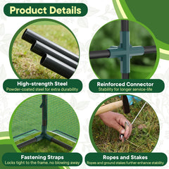 OLIXIS greenhouse zippered door detail enabling easy access and ventilation