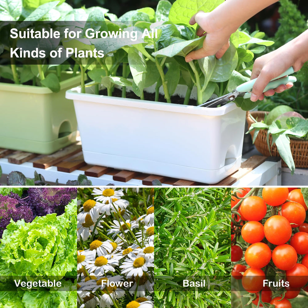 Oliz set on balcony with flowers showing how the planters enhance outdoor décor benefit