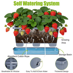 Oliz planter filled with herbs on windowsill showing fresh growth and space-saving benefit