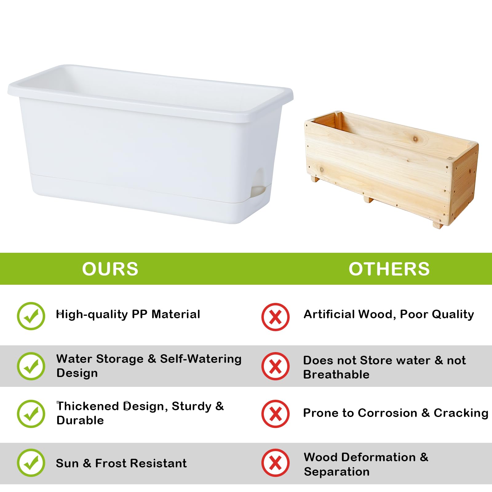 Oliz detailed shot of thickened polypropylene wall emphasizing durability and long-term use benefit