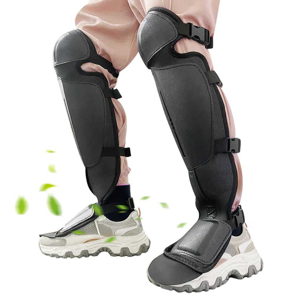 OLizee front view shin guards showing full coverage and protection