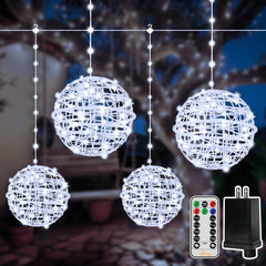Ollny front packaging showing four cool white globe lights and benefits