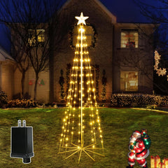 Ollny front packaging showing star topper and warm white LEDs, ideal for holiday displays