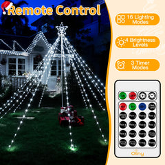 Ollny light strings detail with epoxy-wrapped LEDs for durable weather resistance