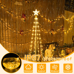 Ollny lights wrapped on a small tree showing cozy warm white ambience for rooms