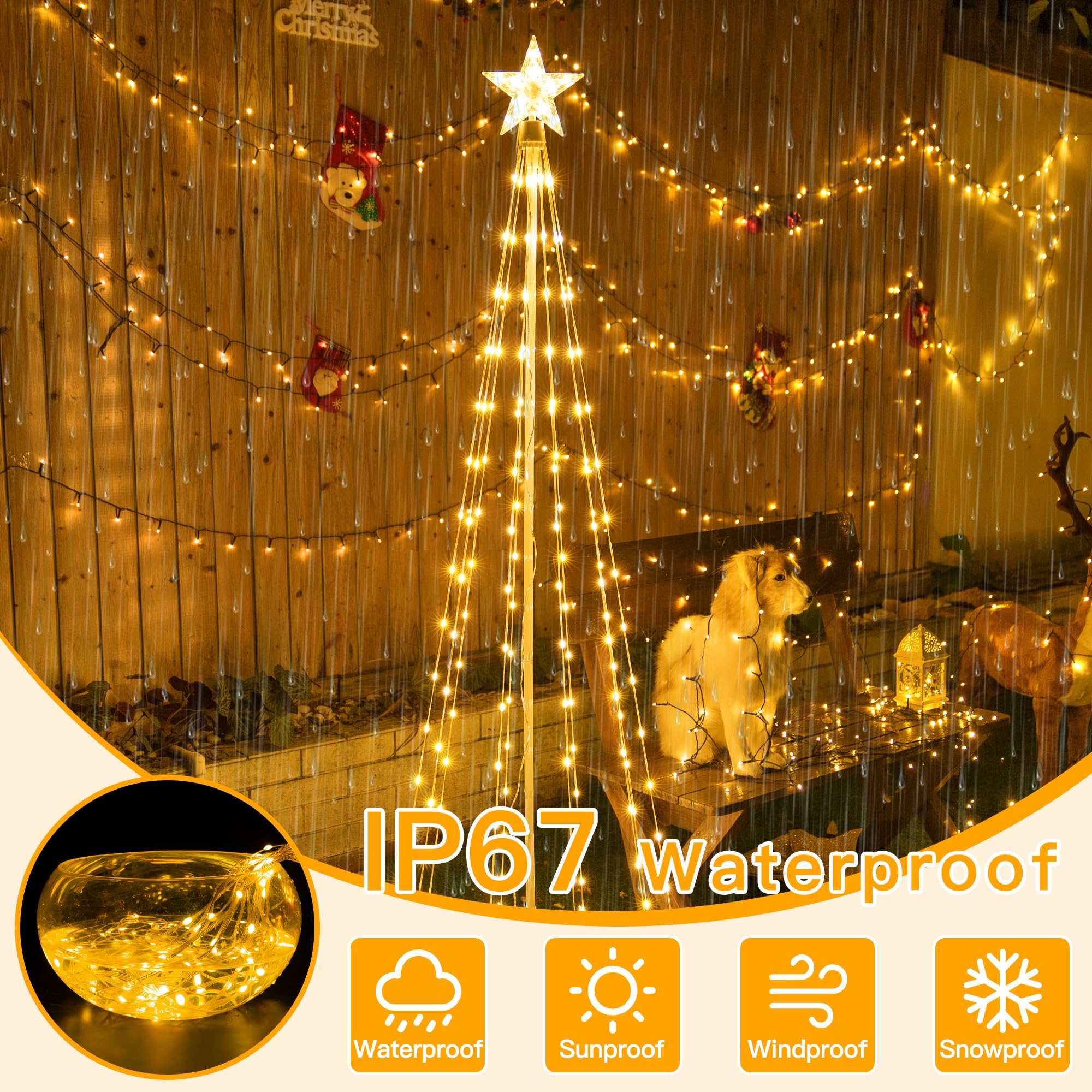 Ollny star light detail with tail strings showing decorative shape and sparkle