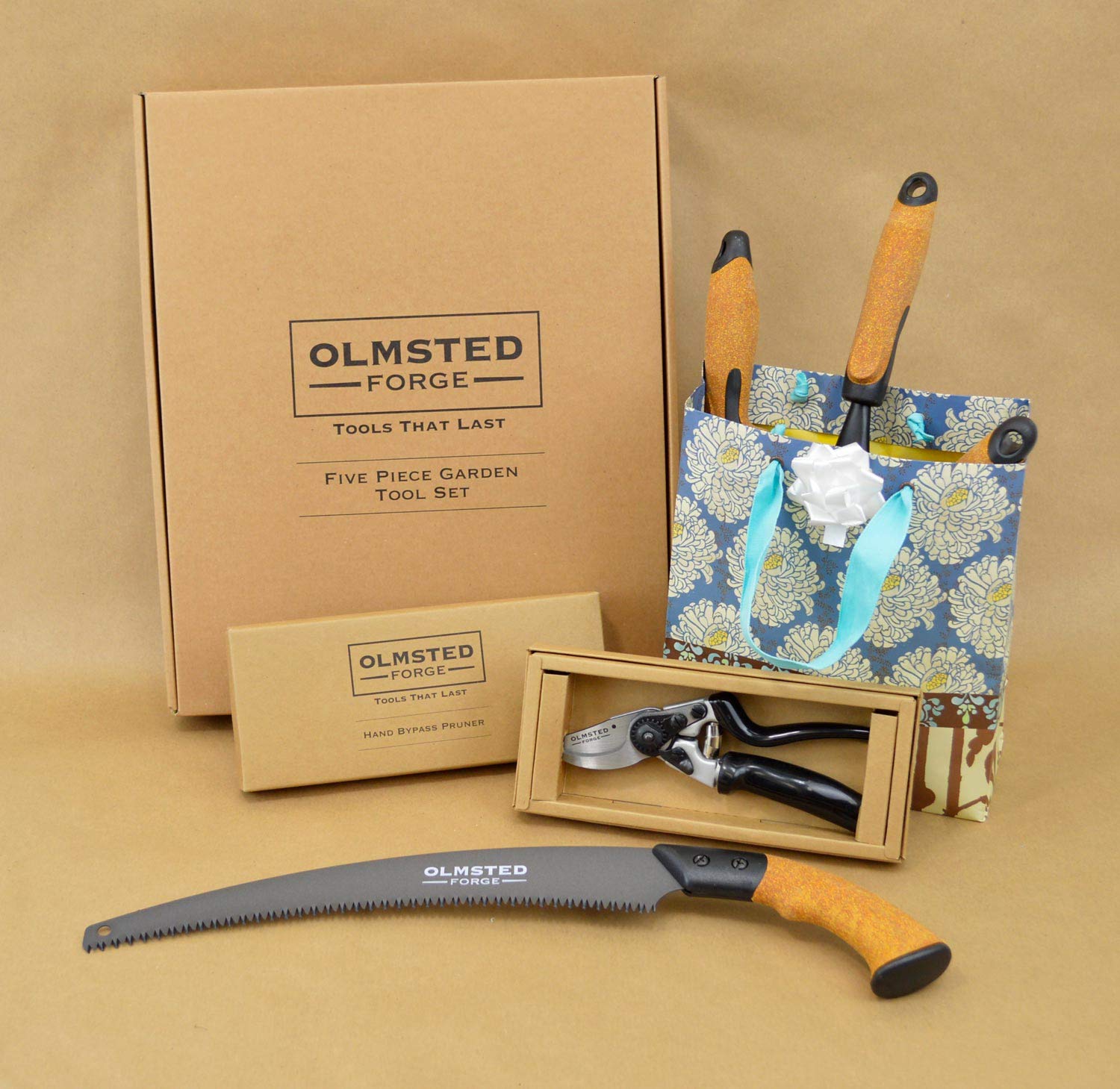 Olmsted Forge transplant tool detail showing narrow blade for gentle seedling work