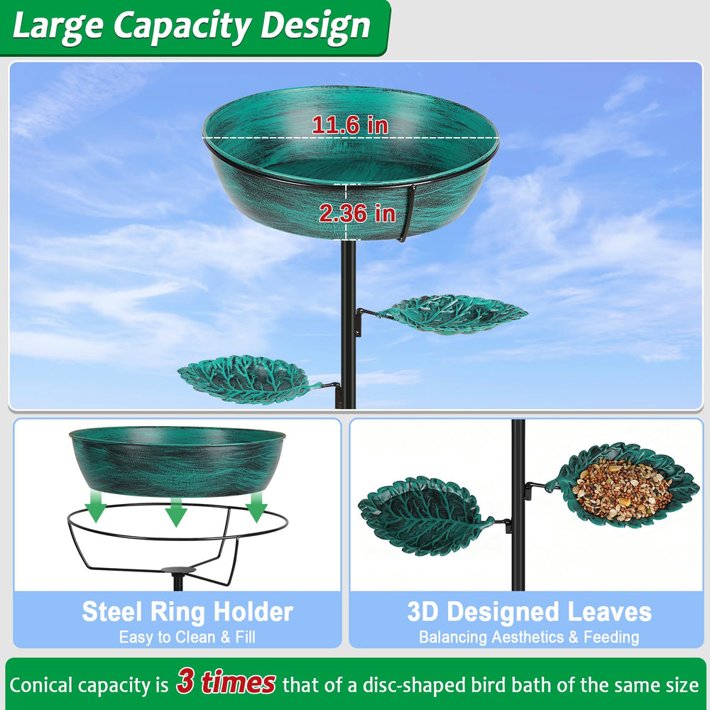 Olpchee bird bath in garden attracting birds and enhancing decor