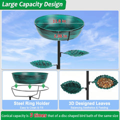 Olpchee bird bath in garden attracting birds and enhancing decor
