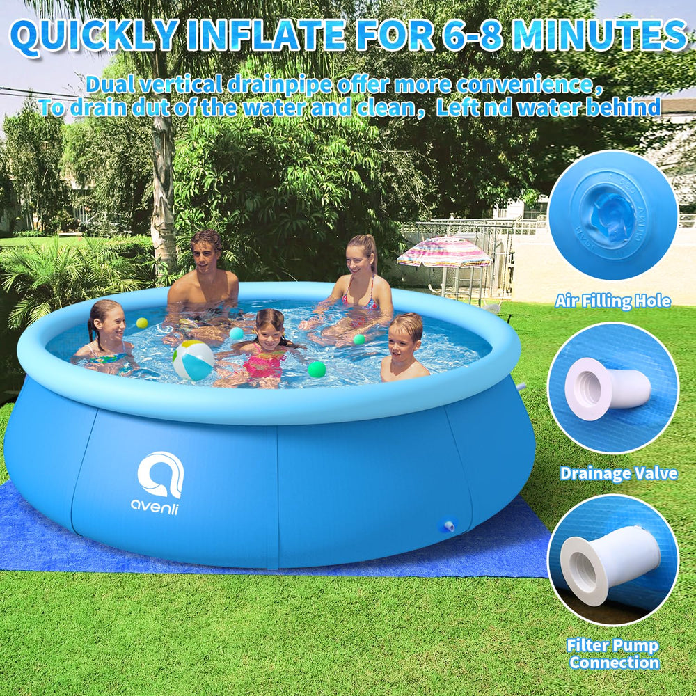 OLYMSOLD family enjoying pool in backyard showing easy setup and summer fun