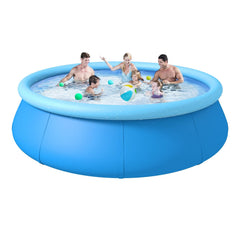 OLYMSOLD front view of 10ft pool showing full round shape and family capacity benefit