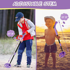 OMMO adjustable stem buckle showing quick height adjustment for growing children