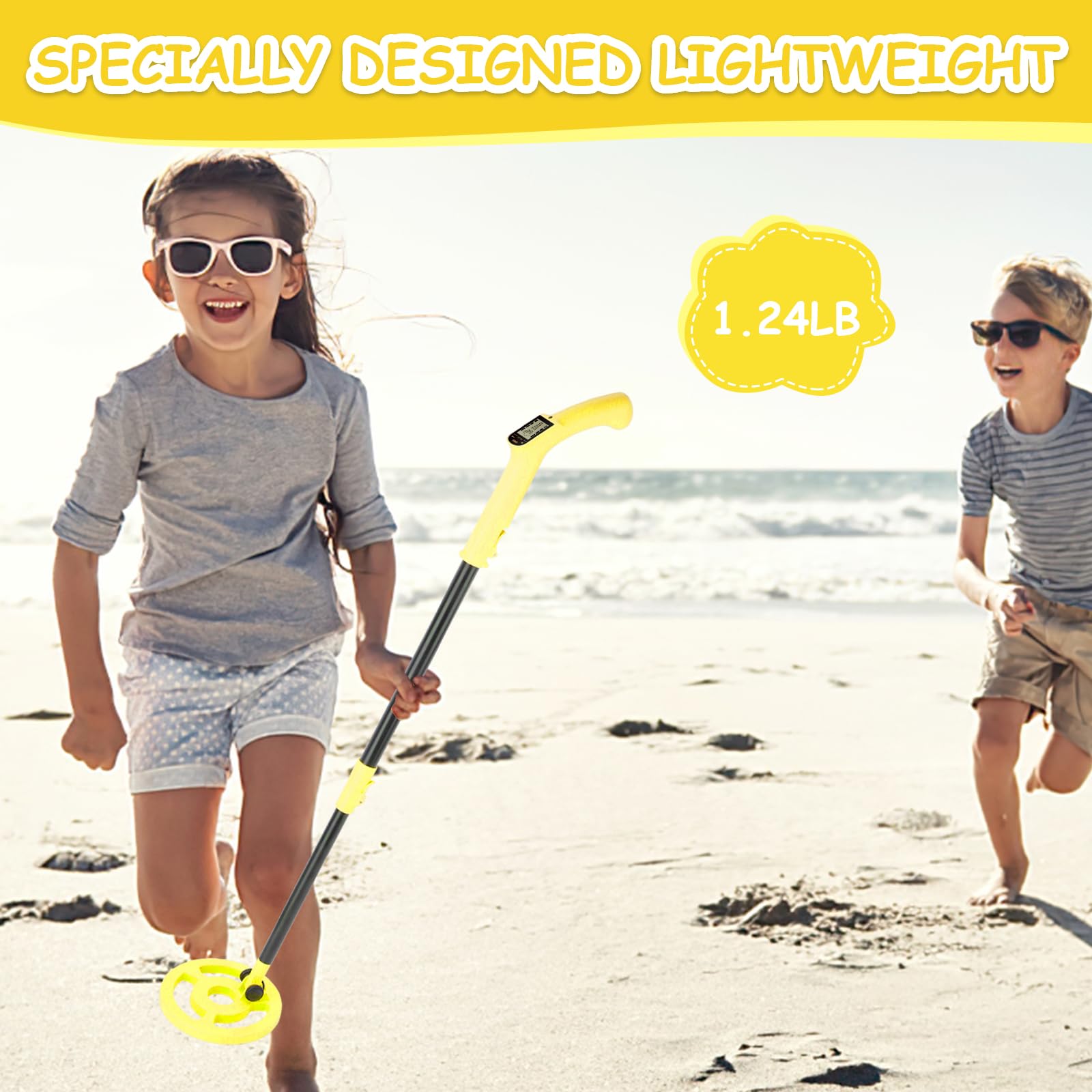 OMMO child using detector outdoors promoting active family exploration