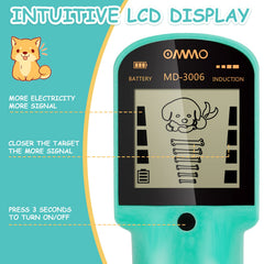 OMMO close-up puppy LCD display providing playful feedback for kids