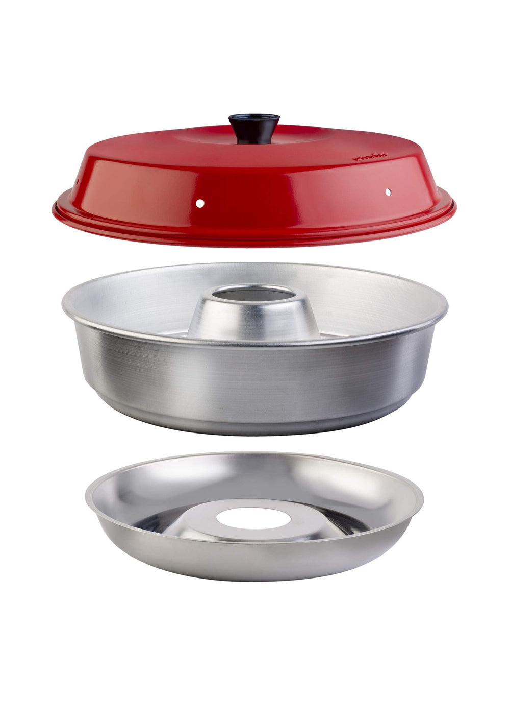 Omnia front view showing compact portable stove-top oven benefit portable baking