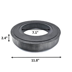 Omnia side profile showing 11.8-inch height scale for size and stability benefit