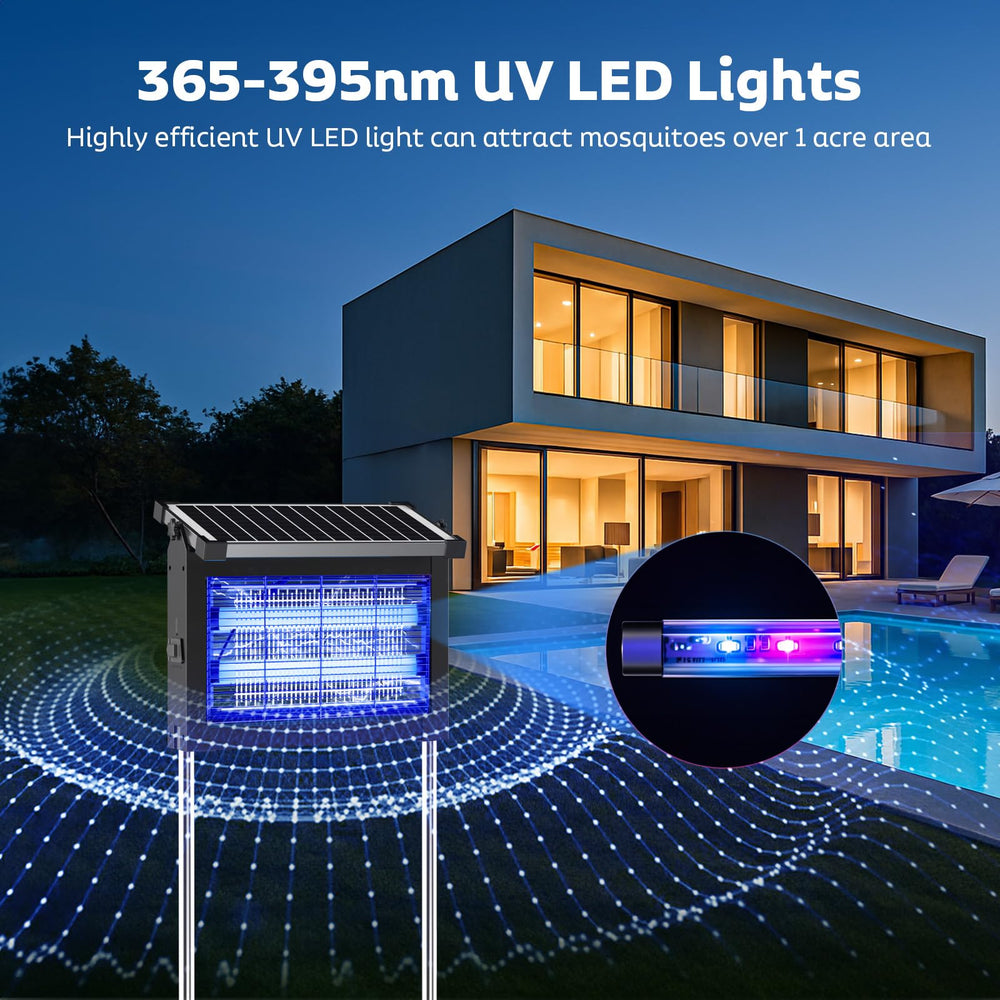OnBeam LED and 4500V grid close-up highlighting fast insect elimination