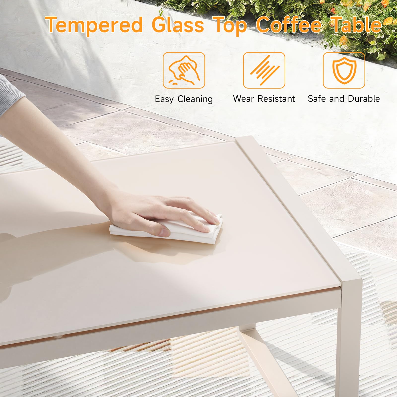ONBRILL adjustable foot leveler closeup that stabilizes table on uneven floors