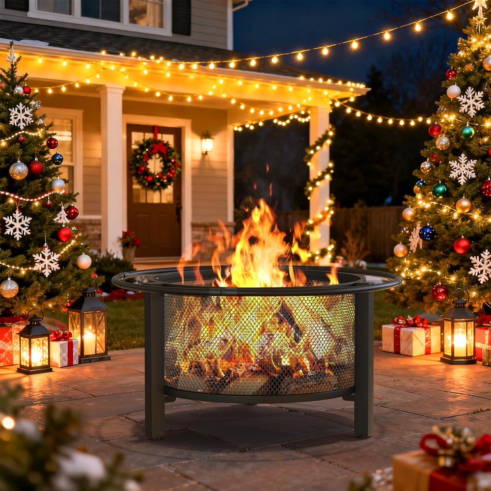 ONBRILL glowing fire in bowl showing enhanced airflow and cleaner burn benefit