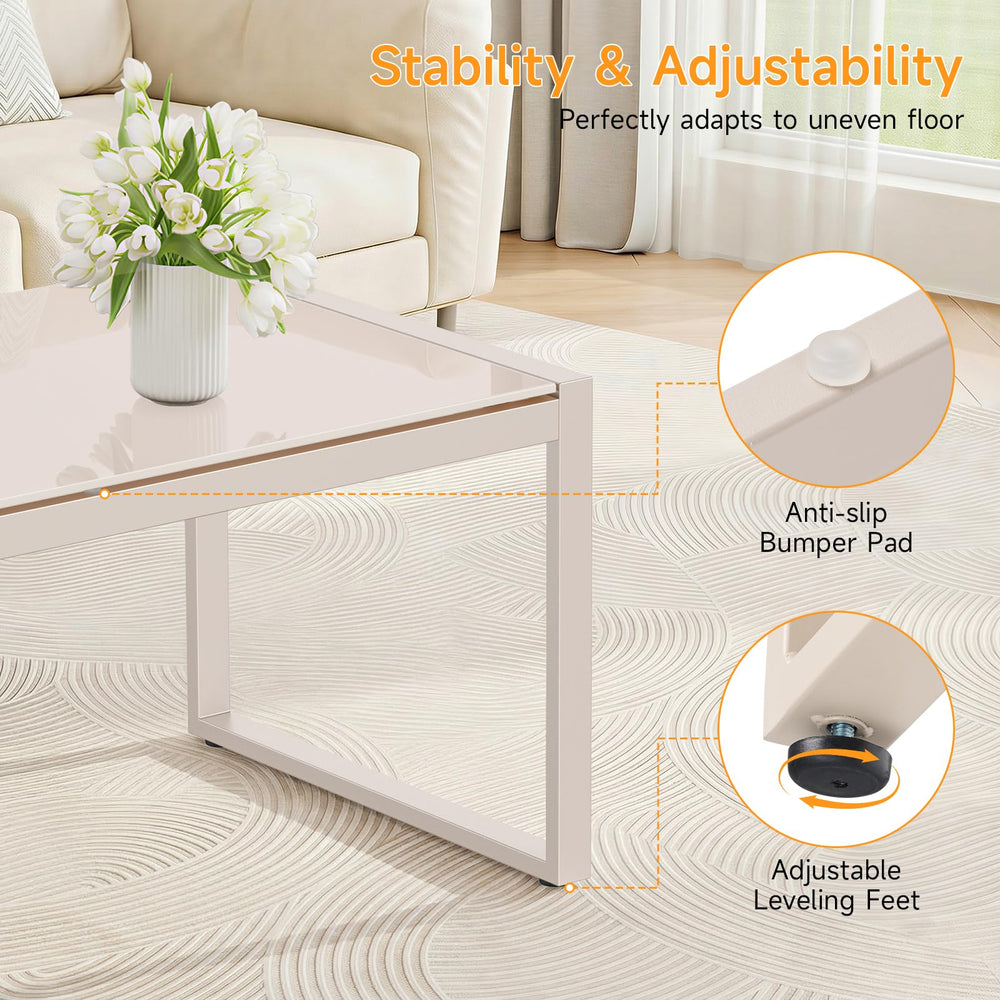 ONBRILL glass cushioning pads securing tabletop to prevent slipping and tipping