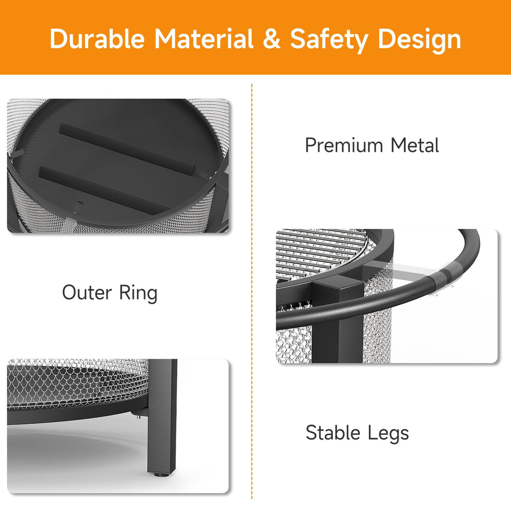 ONBRILL grilling scene with food on grate showing outdoor cooking convenience