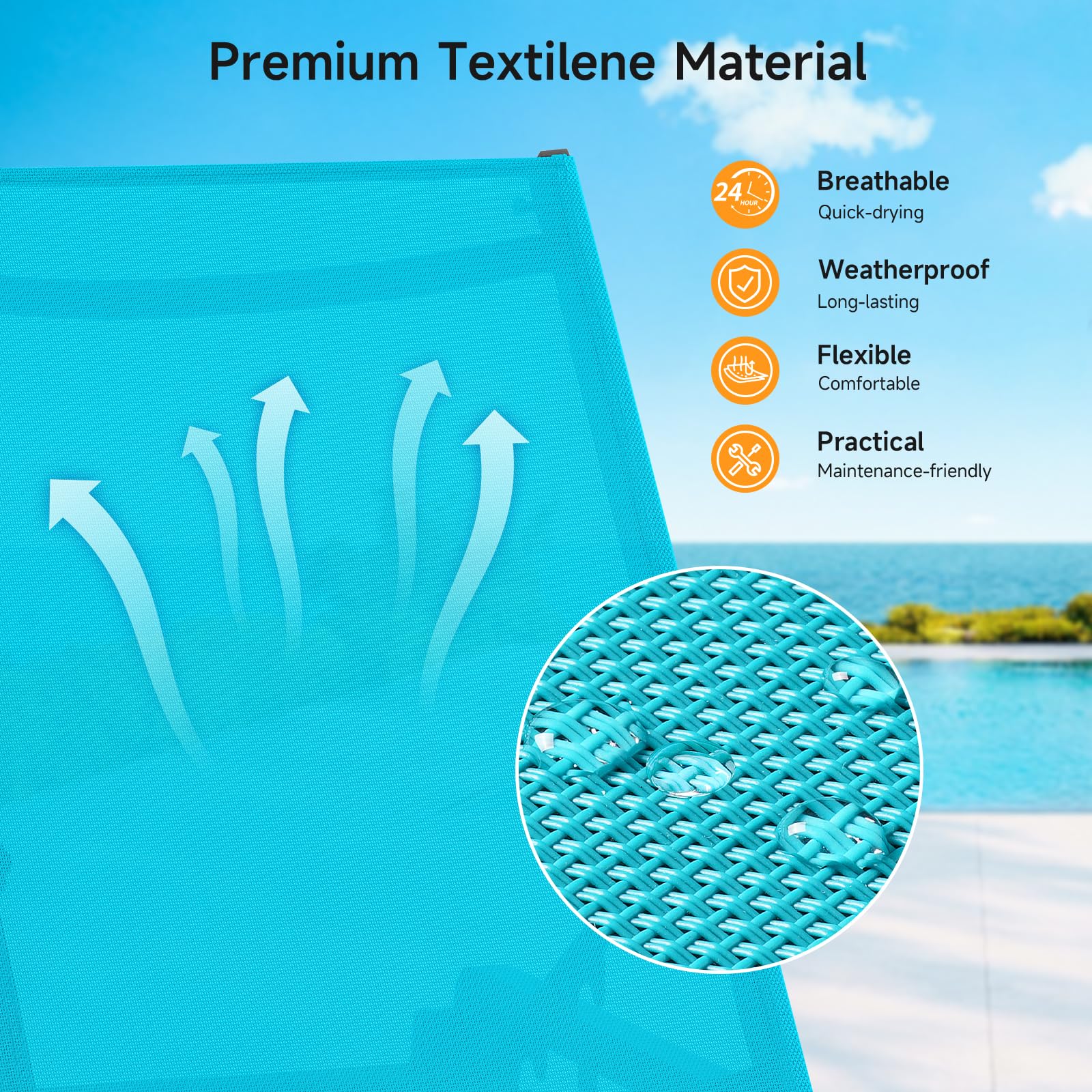 ONBRILL lake blue size comparison with person showing portable scale advantage