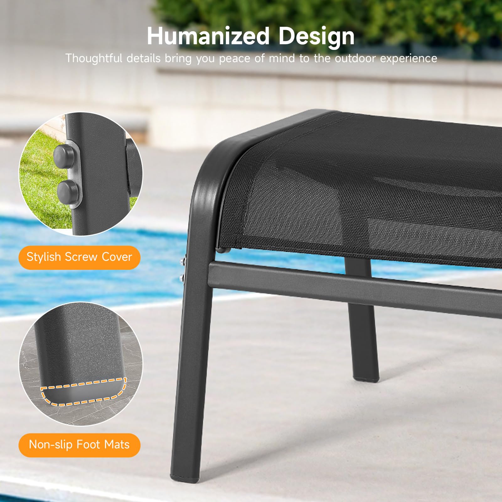 ONBRILL two ottomans stacked for compact storage and space-saving benefit