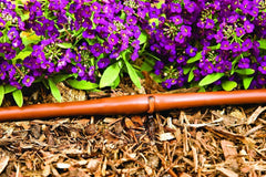 One Stop Outdoor close-up of inline emitters showing self-flushing design benefit
