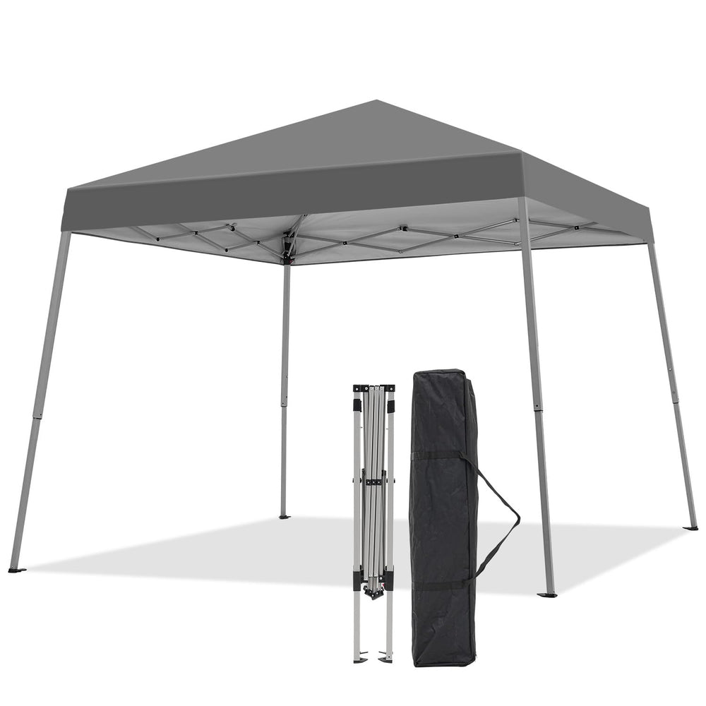 Oneofics front view canopy showing sturdy shade and quick setup benefit
