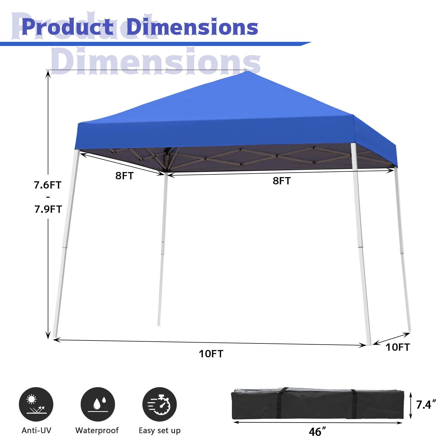 Oneofics tent used as market stall showing portable shelter for vendors