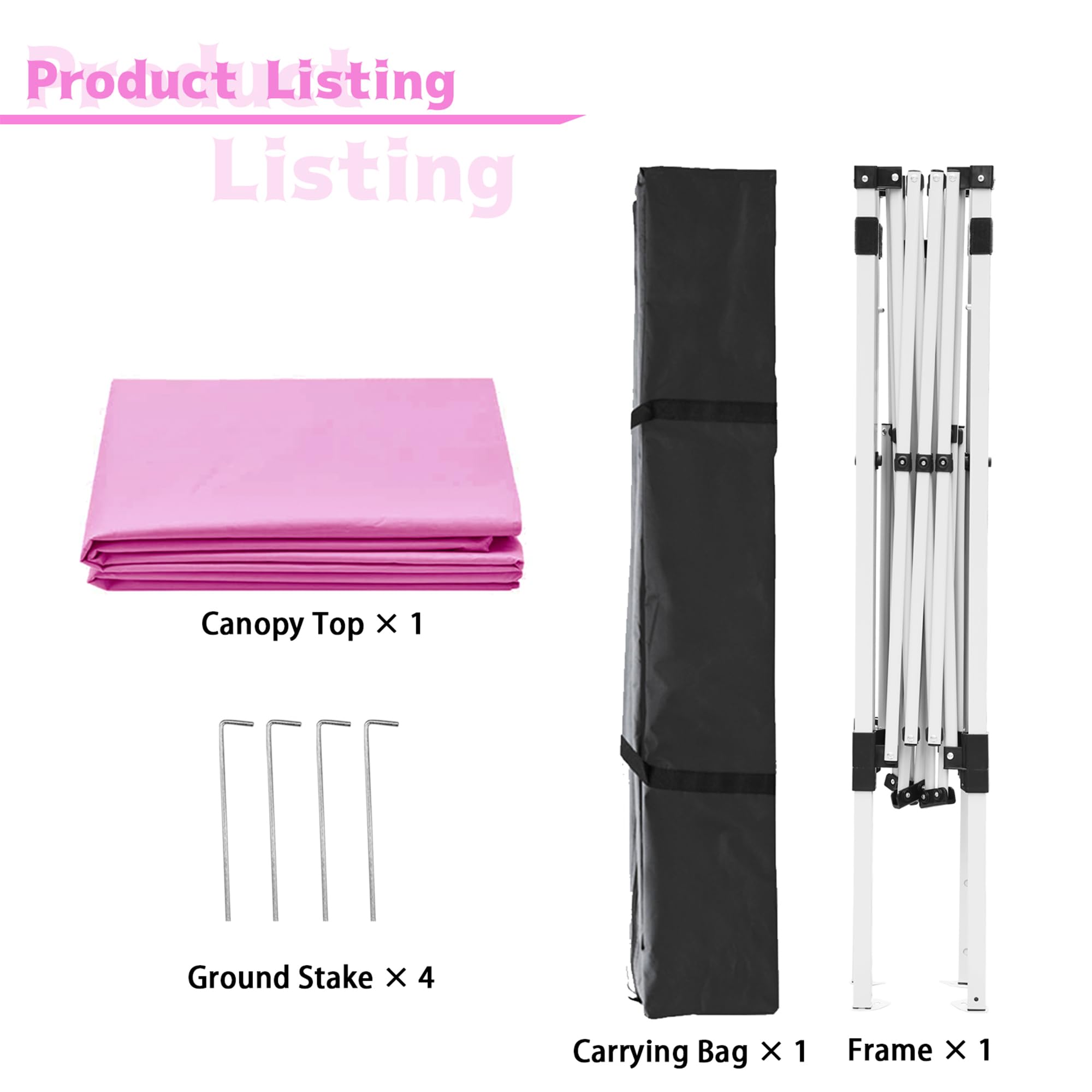 Oneofics next to a folding table illustrating 10x10 scale and coverage benefit