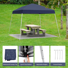 Oneofics canopy fabric detail showing 190T Oxford with silver lining that reduces UV exposure