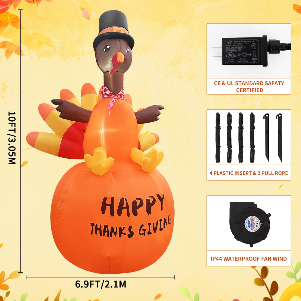 ONEVIVE turkey folded in color box for compact storage and easy transport