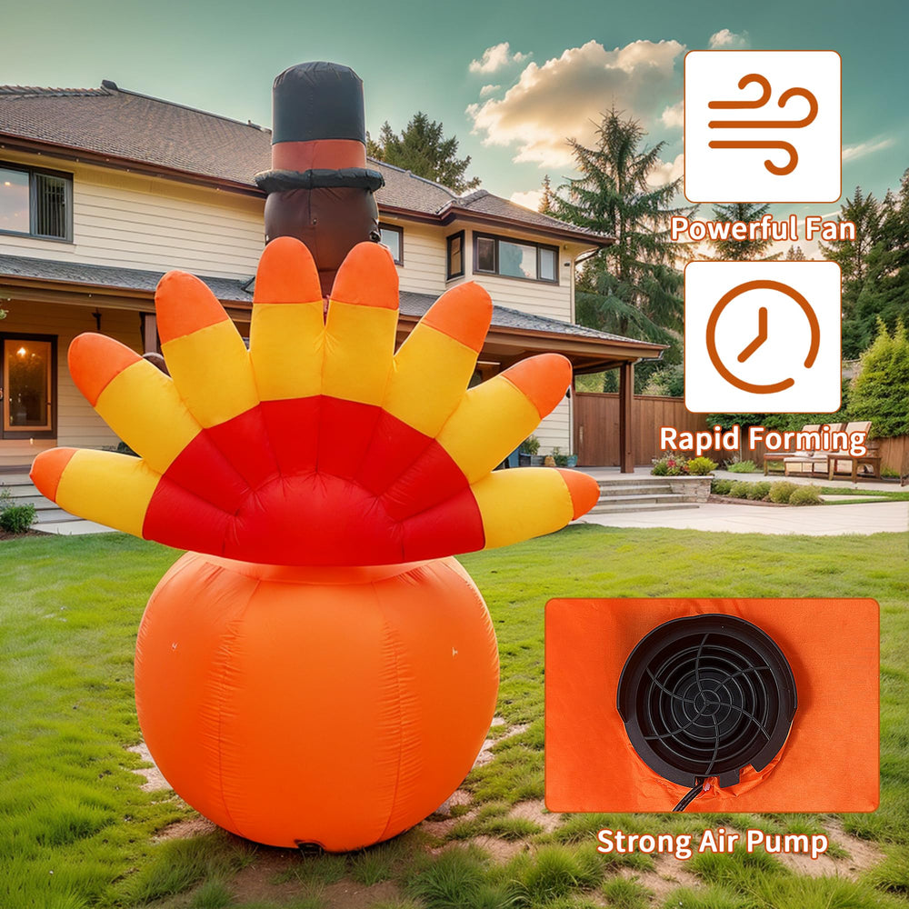 ONEVIVE inflatable beside people illustrating 10-foot scale and visual impact