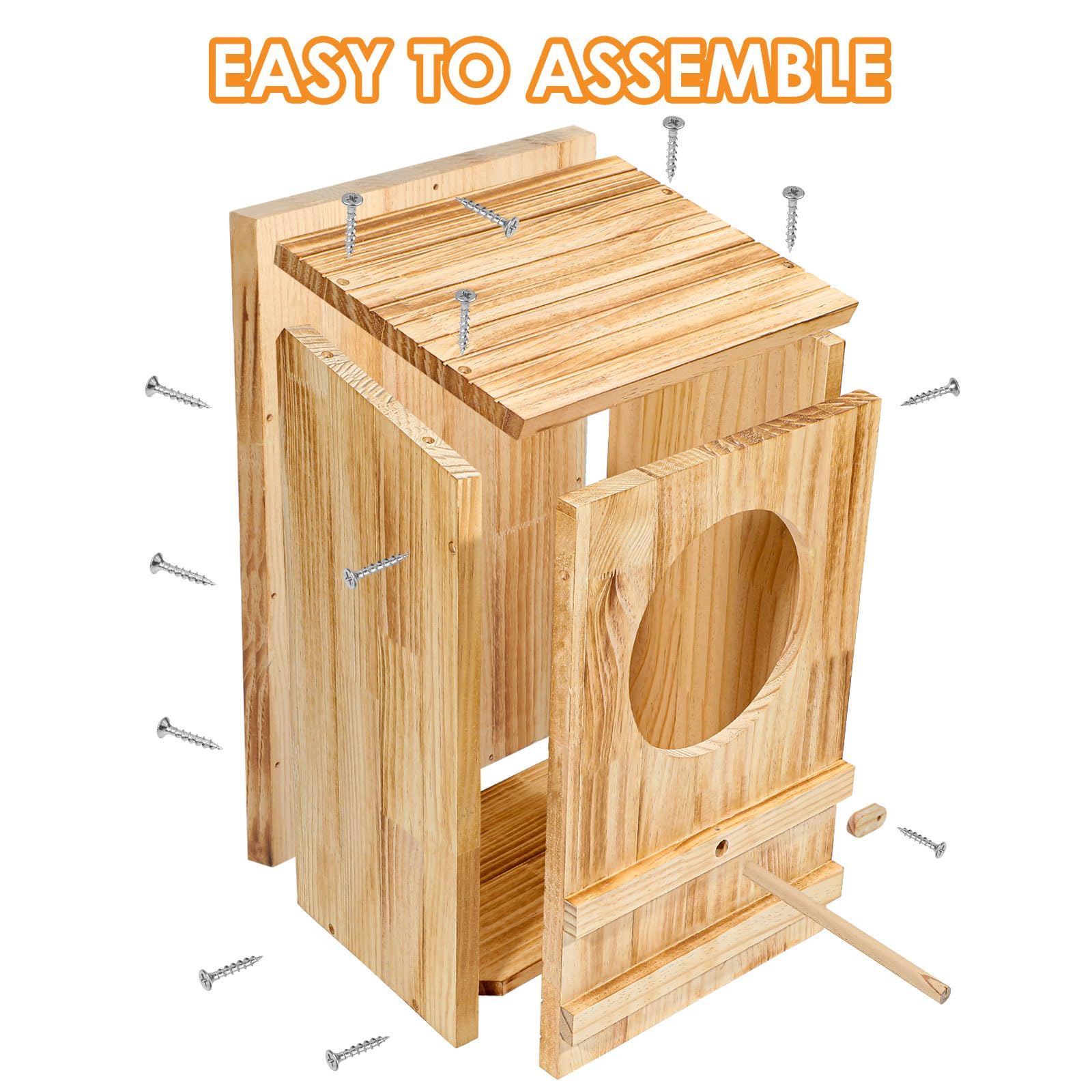 ONKO owl house size comparison with human hand showing scale benefit