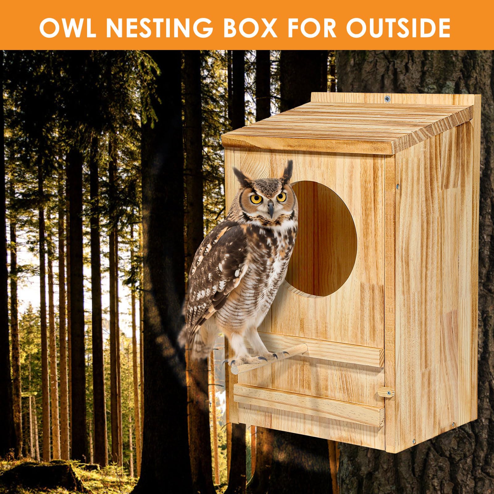 ONKO owl house weatherproof panel texture resisting decay benefit