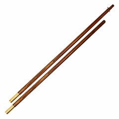Online Stores oak flagpole front view showing polished finish and elegant presence